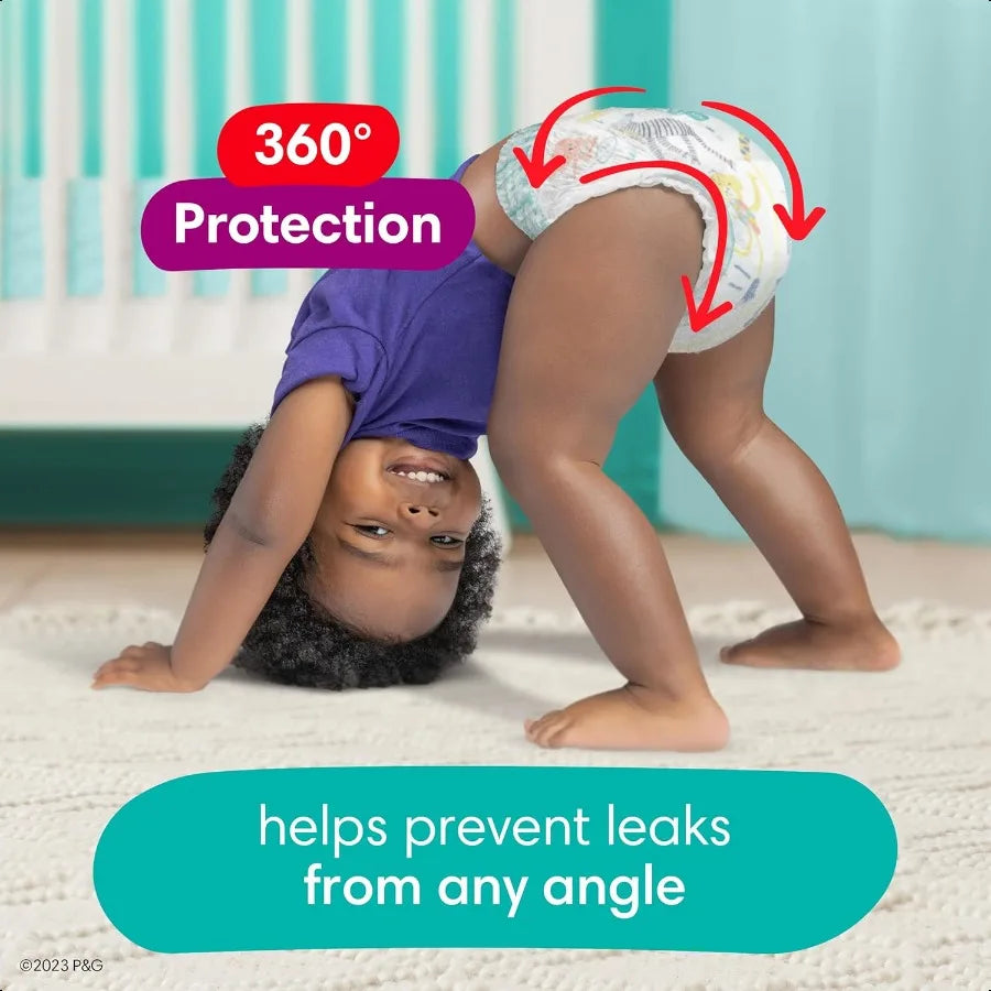 Pampers Diapers Cruisers 360 Size 5 56 Count Babyproof up to 100 Leakproof PullOn Diaper