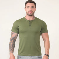 Men Slim Fit Polo T-Shirt Pull On Fashion Design Solid Color Short Sleeve Tee Male Tops