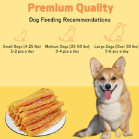 2-Pack(2 x 100g/3.53oz)Soft Chew Dog Treats For Small, Medium And Large Dogs, Dried Milk Chicken/Duck Sticks, Healthy