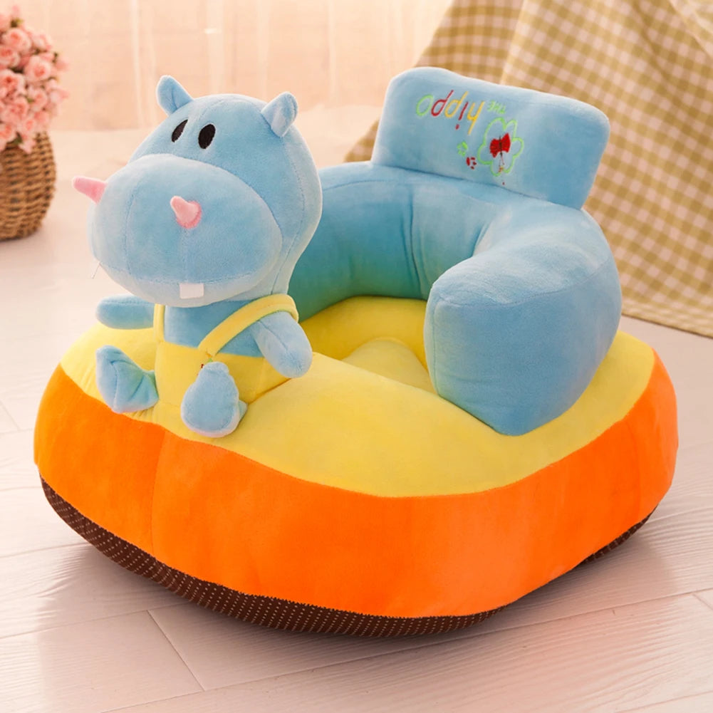 Cartoon Kid Furniture Protector Non-slip Animal Babies Armchair Couch Covers Breathable Elastic Unisex for Boys Girls