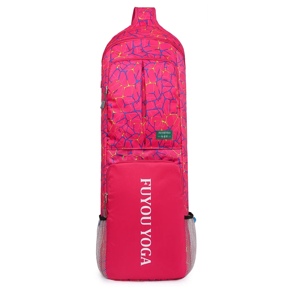 Yoga Pilates Cushion Bag Waterproof Yoga Mat Carry Tote Bag Large Capacity with Zipper Pocket/Mesh Pocket/Handle for Women Men
