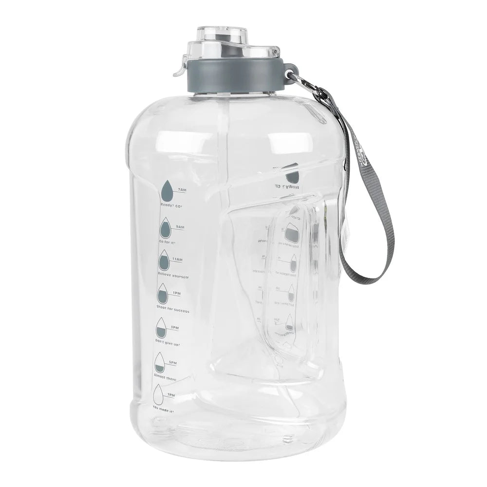 128 oz Water Bottle BPA Free Tritan Dual Lid Hydration Jug Easy Clean Travel Hiking Camping Insulated Wide Mouth Portable