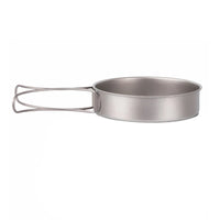 1000ml Ultralight Titanium Frypan Outdoor Camping Hiking Picnic Cooking Frying Pan