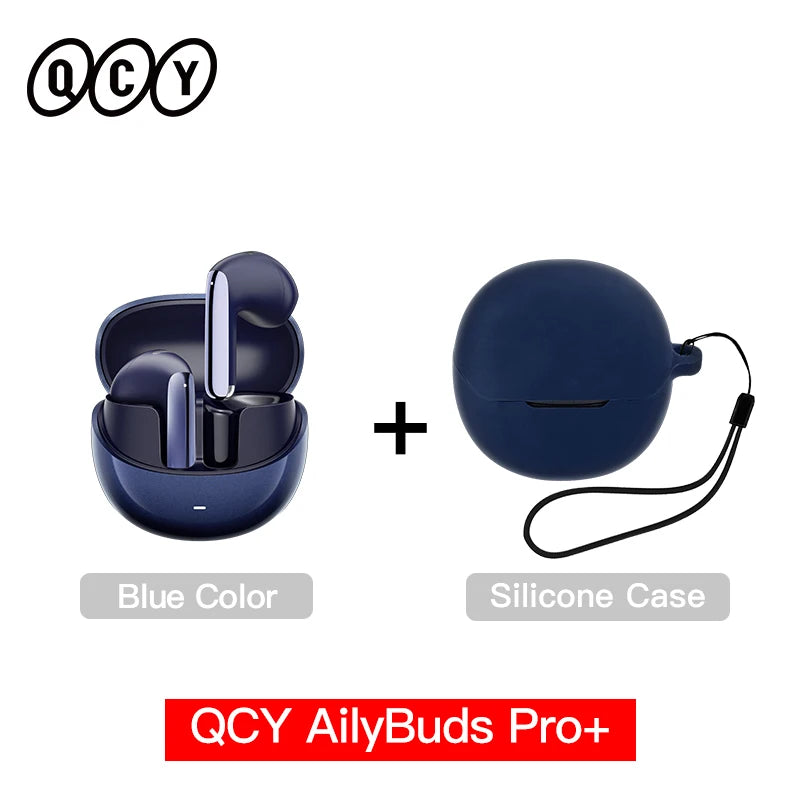QCY HT10 AilyBuds Pro+ Hybrid ANC Wireless Earphones Hi-Res Audio with LDAC 6 Mics AI HD Call Headset Dual Connection Earbuds