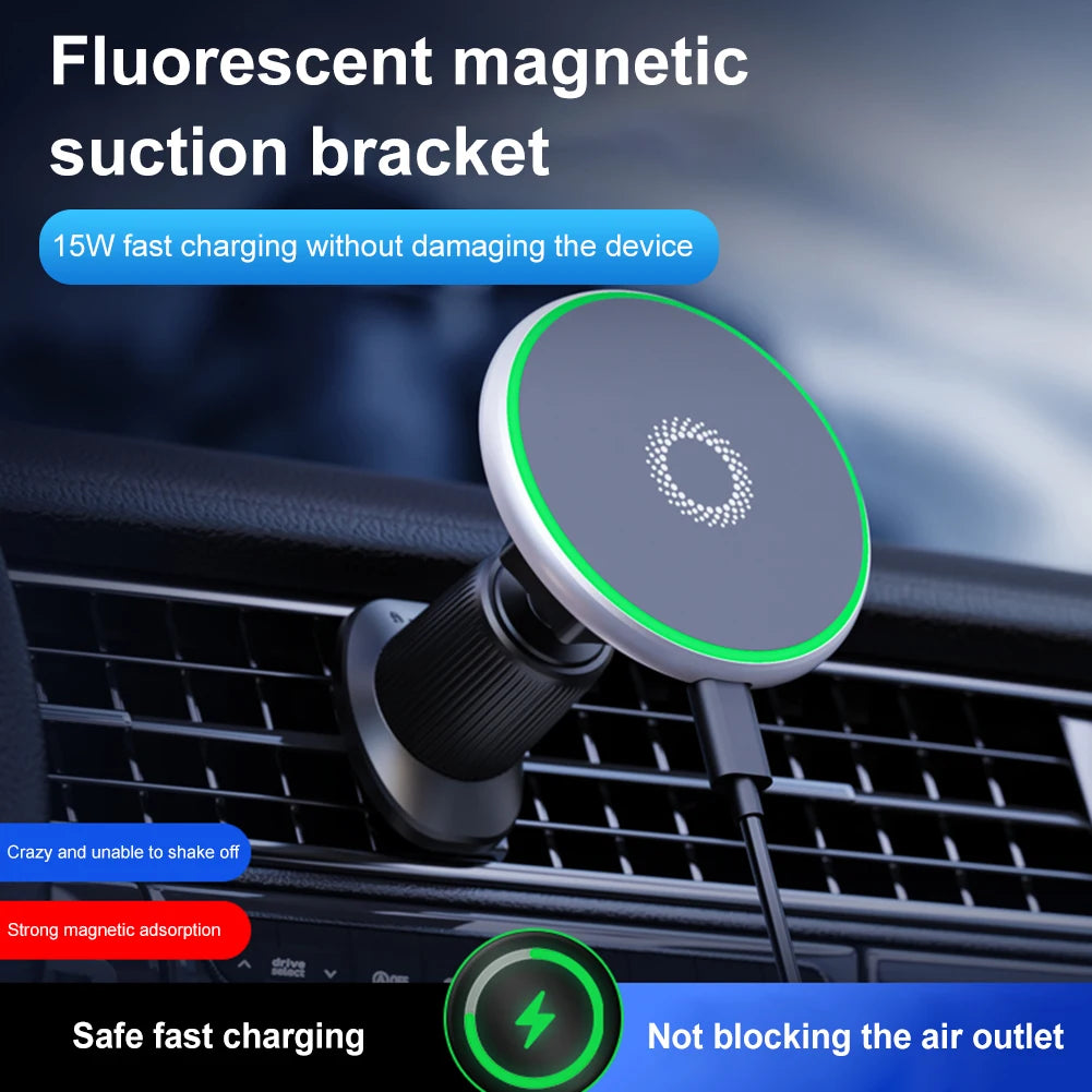 Magnetic Air Vent Phone Bracket for MagSafe Car Mount Smartphone Support Cell Phone Holder for iPhone 12 13 14 15 Series