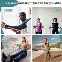 Resistance Bands with Handles, Single Resistance Bands, Exercise Bands with Handles, for Resistance Training, Physical Therapy