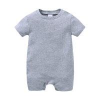Kavkas Baby Boy Girls Romper Short Sleeve Summer Newborn Cotton Clothes 0-12 Months White Black Design Infant Costume