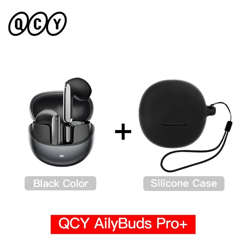 QCY HT10 AilyBuds Pro+ Hybrid ANC Wireless Earphones Hi-Res Audio with LDAC 6 Mics AI HD Call Headset Dual Connection Earbuds