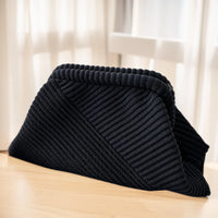Women Evening Clutch Bag Corduroy Evening Purse Chain Strap Soft Clutch Handbag Stylish Crossbody Bag Trendy Sling Bag