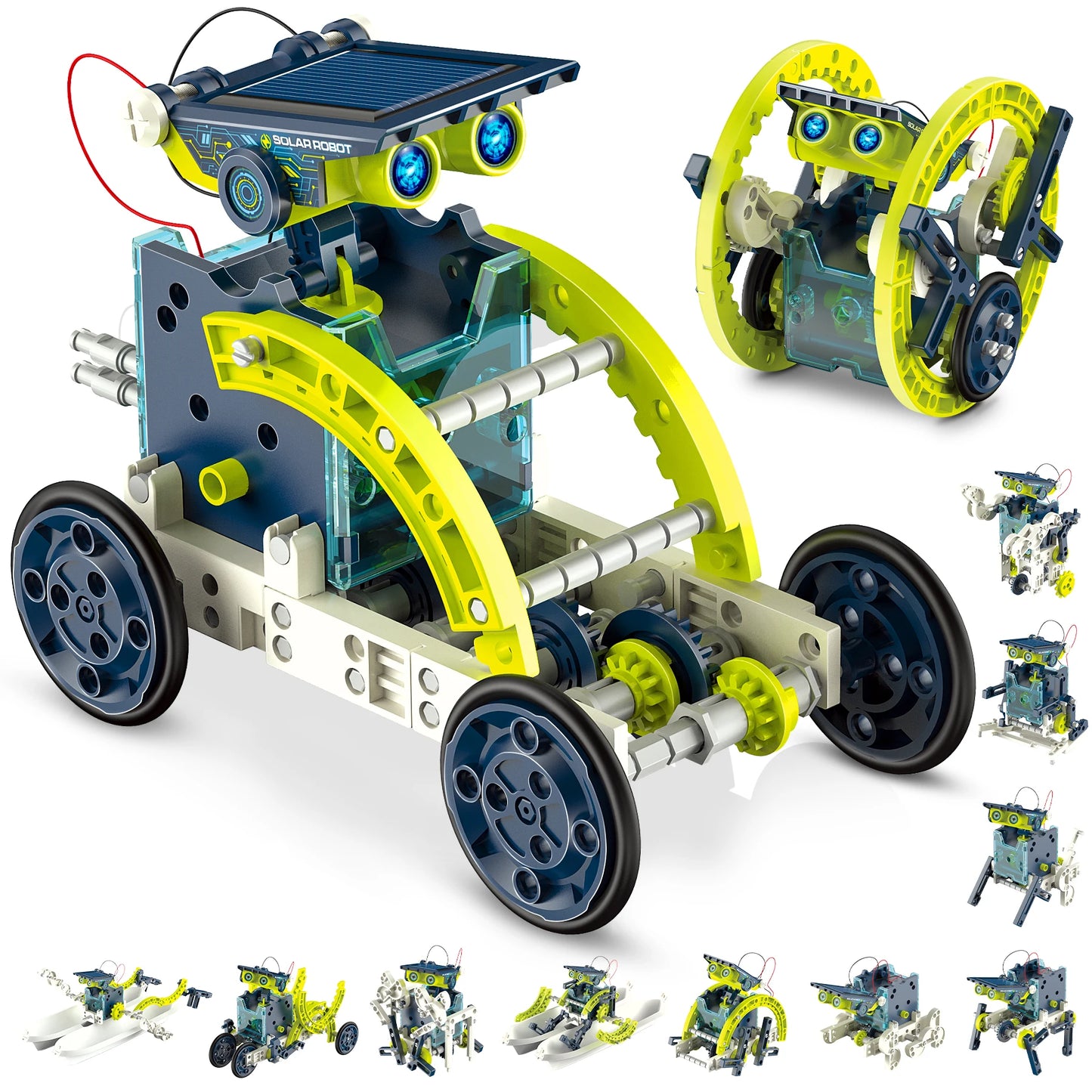 12-in-1 STEM Solar Robot Kit Toys for Kids,DIY Educational Toy Science Kits,Building Experiments Birthday Gifts for Boys Girls