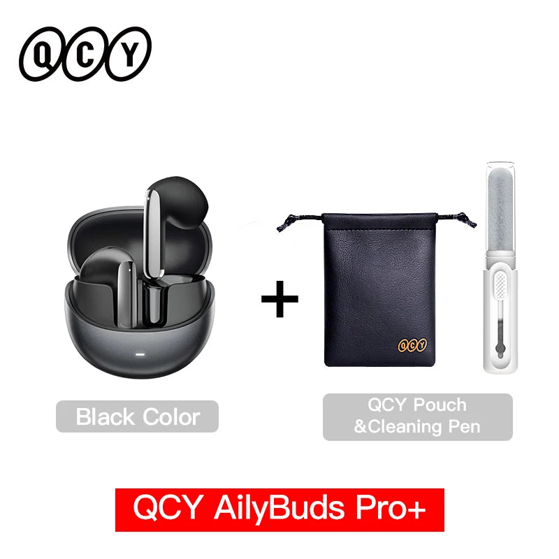 QCY HT10 AilyBuds Pro+ Hybrid ANC Wireless Earphones Hi-Res Audio with LDAC 6 Mics AI HD Call Headset Dual Connection Earbuds
