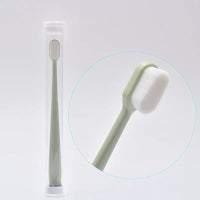 Environmentally Toothbrush Ultra-fine Soft Flat And Waves Head Deep Cleaning Teeth Adult kids Manual Toothbrush For Oral Care