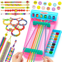 Friendship Bracelet Making Kit,Arts and Crafts String Maker Tool,Birthday Xmas Gifts for Girls 4 5 6 7 8 9 10 11 12+ Years Old