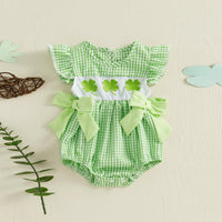 Newborn Floral Romper Baby Girl Summer Embroidery Daddy's Flower Jumpsuit Kids Toddler Bubble One-piece Clothing