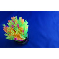 500 Pack 10.25 Inch Wrapped Neon Bendable Drinking Straws Flexible Disposable Straws Parties Kids Cocktails Home Use