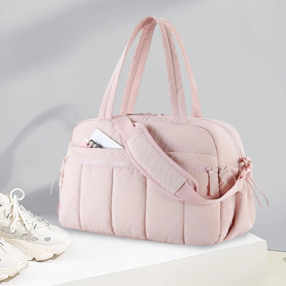 Women Travel Duffel Bag with Wet Pocket Gym Tote Bag Large Capacity Carry-On Luggage Bag Outdoor Travel Hiking Carry Bag