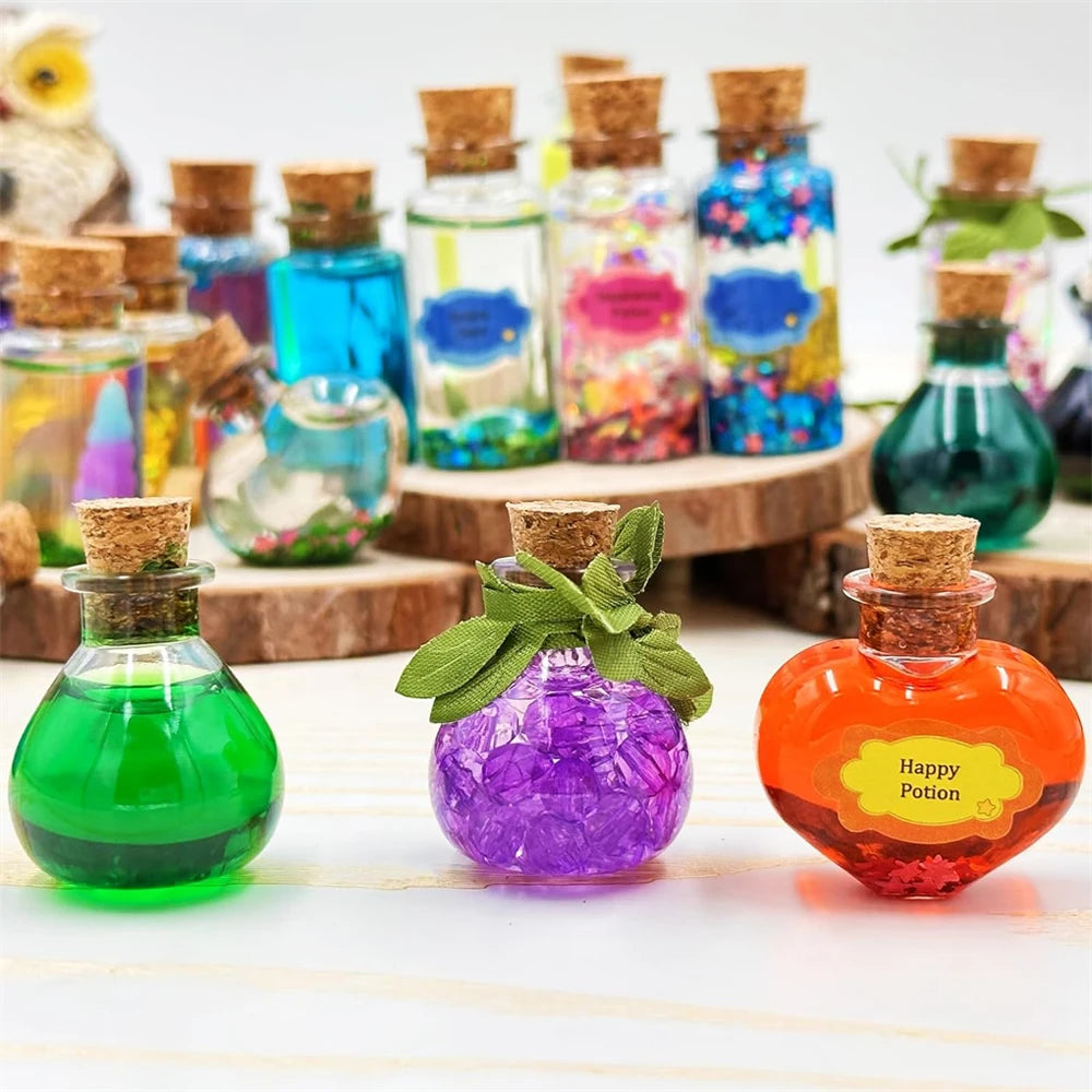 22 Bottles DIY Fairy Magic Potions Kit Halloween Kids Gifts for Girl Handmade Magical Toys Fun Toys Christmas Kitchen Play