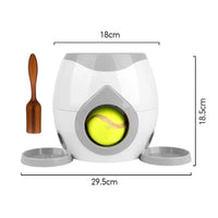 2 in 1 Dog Pet Interactive Toy Tennis Ball Launcher Automatic Throwing Training Reward Machine Fun Feeding Machine Pet Supplies