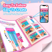 Friendship Bracelet Making Kit,Arts and Crafts String Maker Tool,Birthday Xmas Gifts for Girls 4 5 6 7 8 9 10 11 12+ Years Old