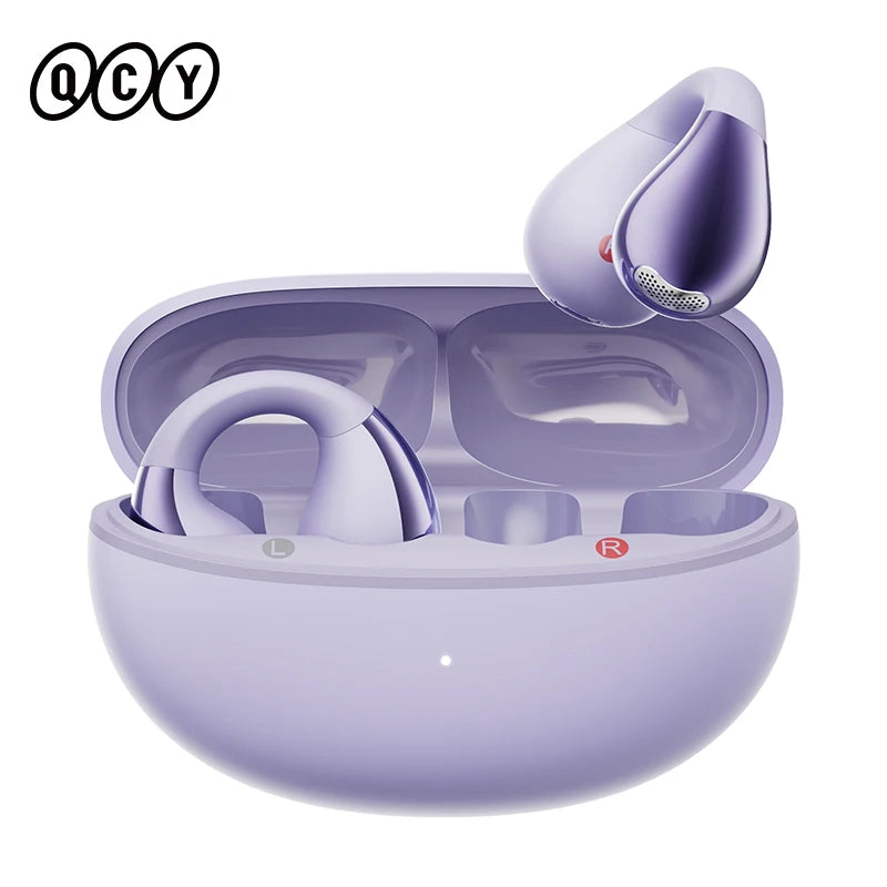 QCY Crossky C30 Wireless Bluetooth 5.4 Earphones Ear clip TWS Sports Earbuds Open Ear Dual-Connection Waterproof Headphones