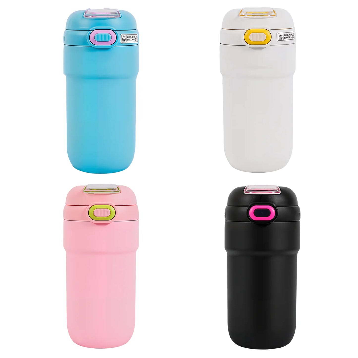 16oz  Vacuum Insulated Water Bottle with leak-proof lids and straw, 2-in-1 Dual-Access Switch Lid (Straw & Sip Modes) ,Leakproof