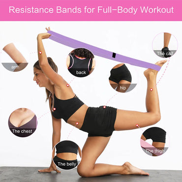 Long Resistance Bands Exercise Bands Workout Bands Stretch Bands for Women & Men Home Gym Fitness Yoga Pilates