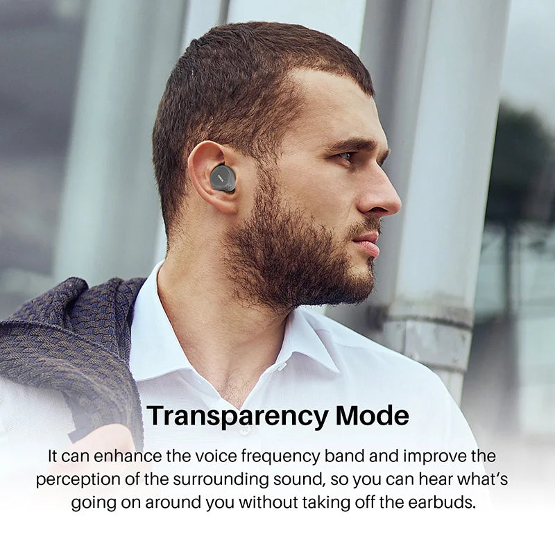 Refurbished TOZO NC7 TWS Earbuds In Ear Wireless Bluetooth Headphones HD Call with Mic Active Noise Cancelling APP Touch Control